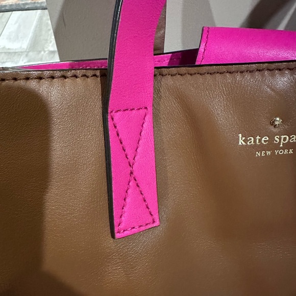 Kate Spade Tan and Pink Tote Bag - Picture 5 of 15